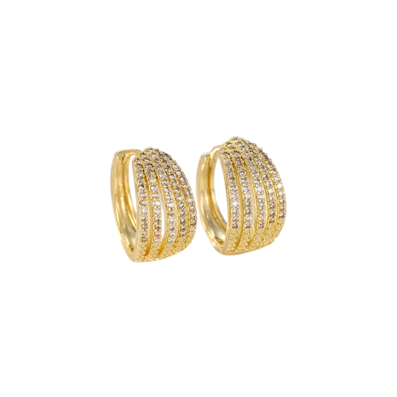 Pollaploús linked earrings