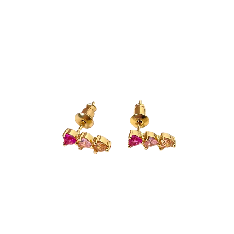 Polýtimos Heart Stud Earrings