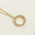 Kýklos pendant and chain necklace