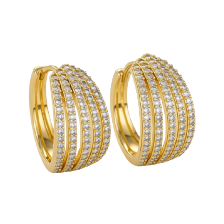 Pollaploús Linked Earrings
