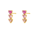 Polýtimos Heart Stud Earrings