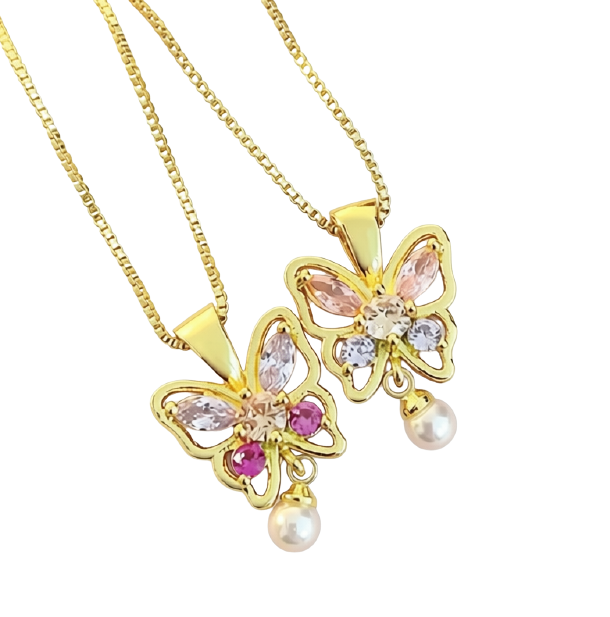 Dídyma Butterfly Necklaces